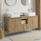 Badkamerkastenset 3 st Artisanaal eiken 49,5 x 41 x 63 cm