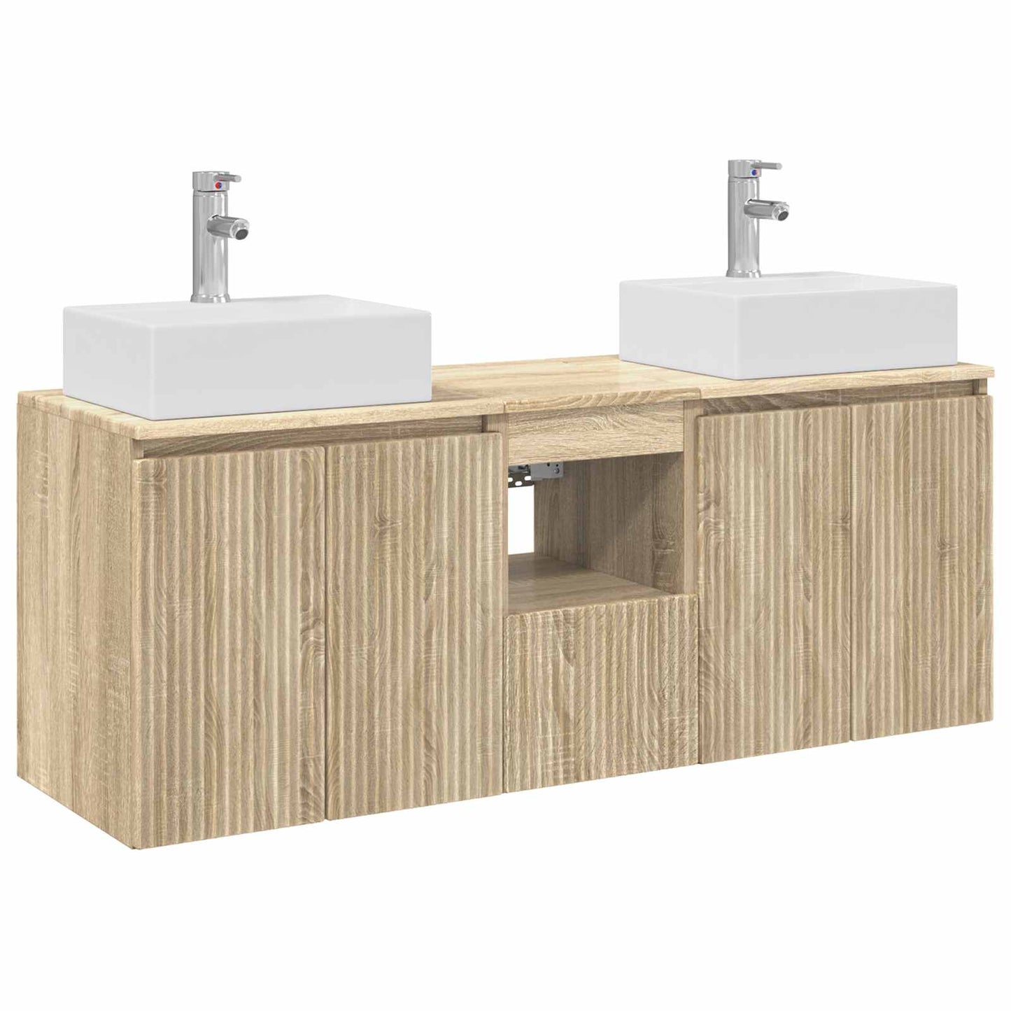Badkamerkastenset 3 st Sonoma Eiken 49,5 x 41 x 62,5 cm