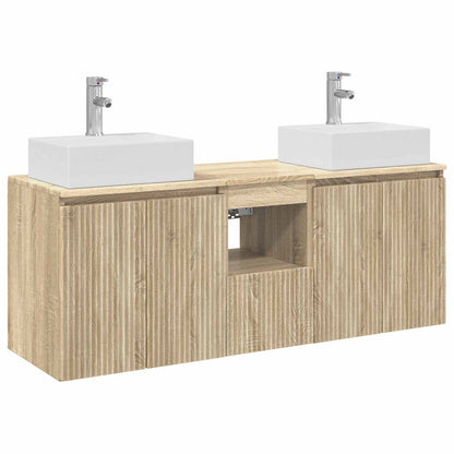 Badkamerkastenset 3 st Sonoma Eiken 49,5 x 41 x 62,5 cm