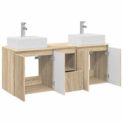 Badkamerkastenset 3 st Sonoma Eiken 49,5 x 41 x 62,5 cm