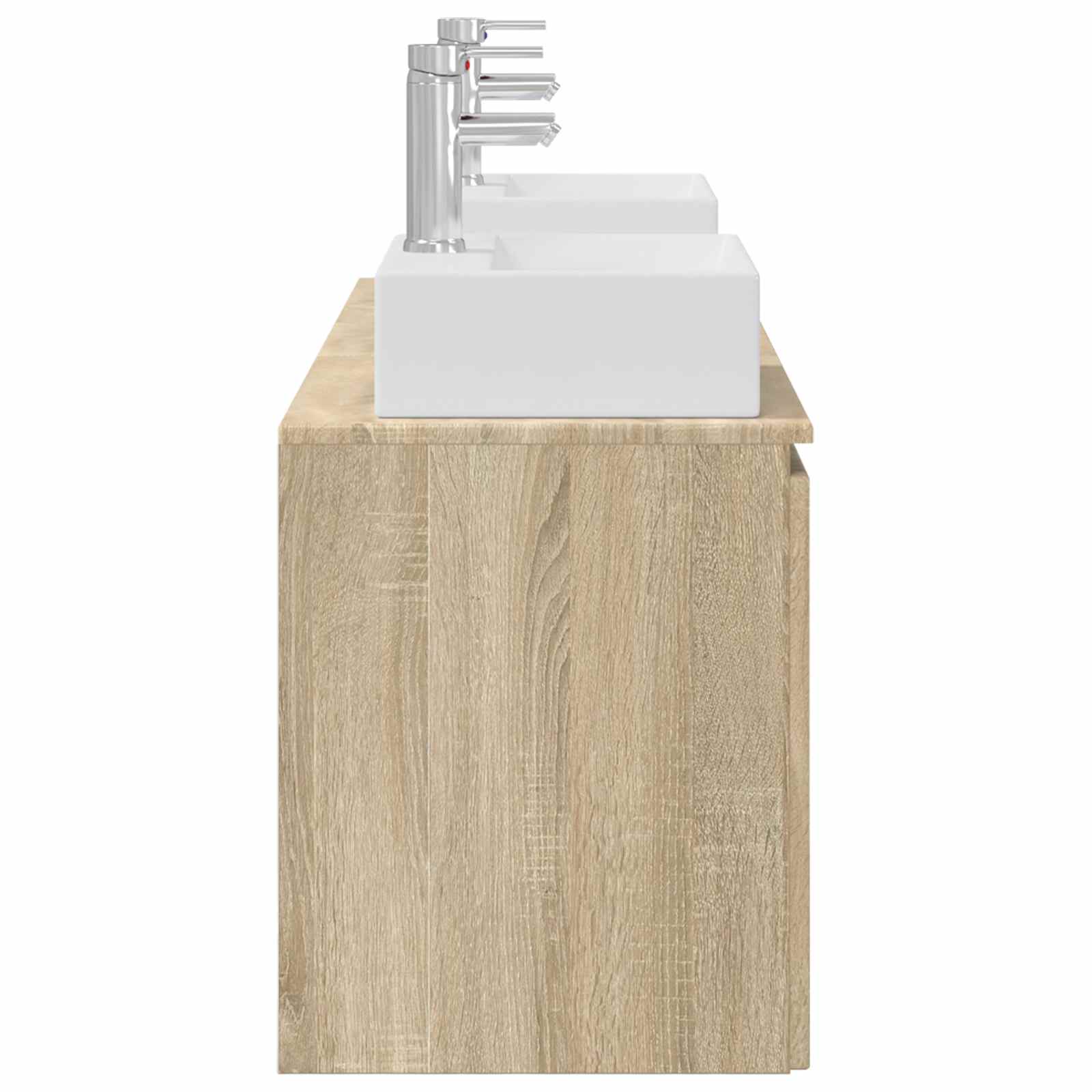 Badkamerkastenset 3 st Sonoma Eiken 49,5 x 41 x 62,5 cm