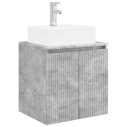 Badkamerkastenset 3 st Betongrijs 49,5 x 41 x 62,5 cm