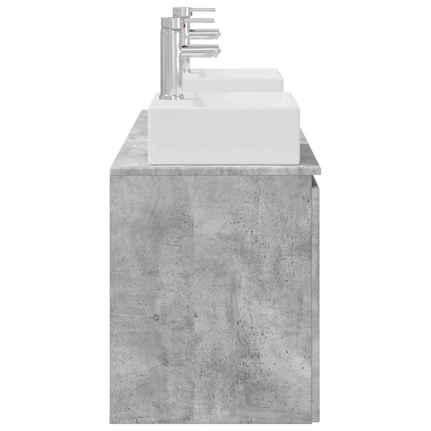 Badkamerkastenset 3 st Betongrijs 49,5 x 41 x 62,5 cm