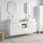 Badkamerkastenset 3 st Hoogglans Wit 49,5 x 41 x 62,5 cm