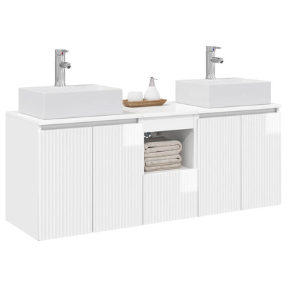 Badkamerkastenset 3 st Hoogglans Wit 49,5 x 41 x 62,5 cm
