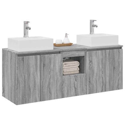 Badkamerkastenset 3 st Grijs Sonoma 49,5 x 41 x 62,5 cm