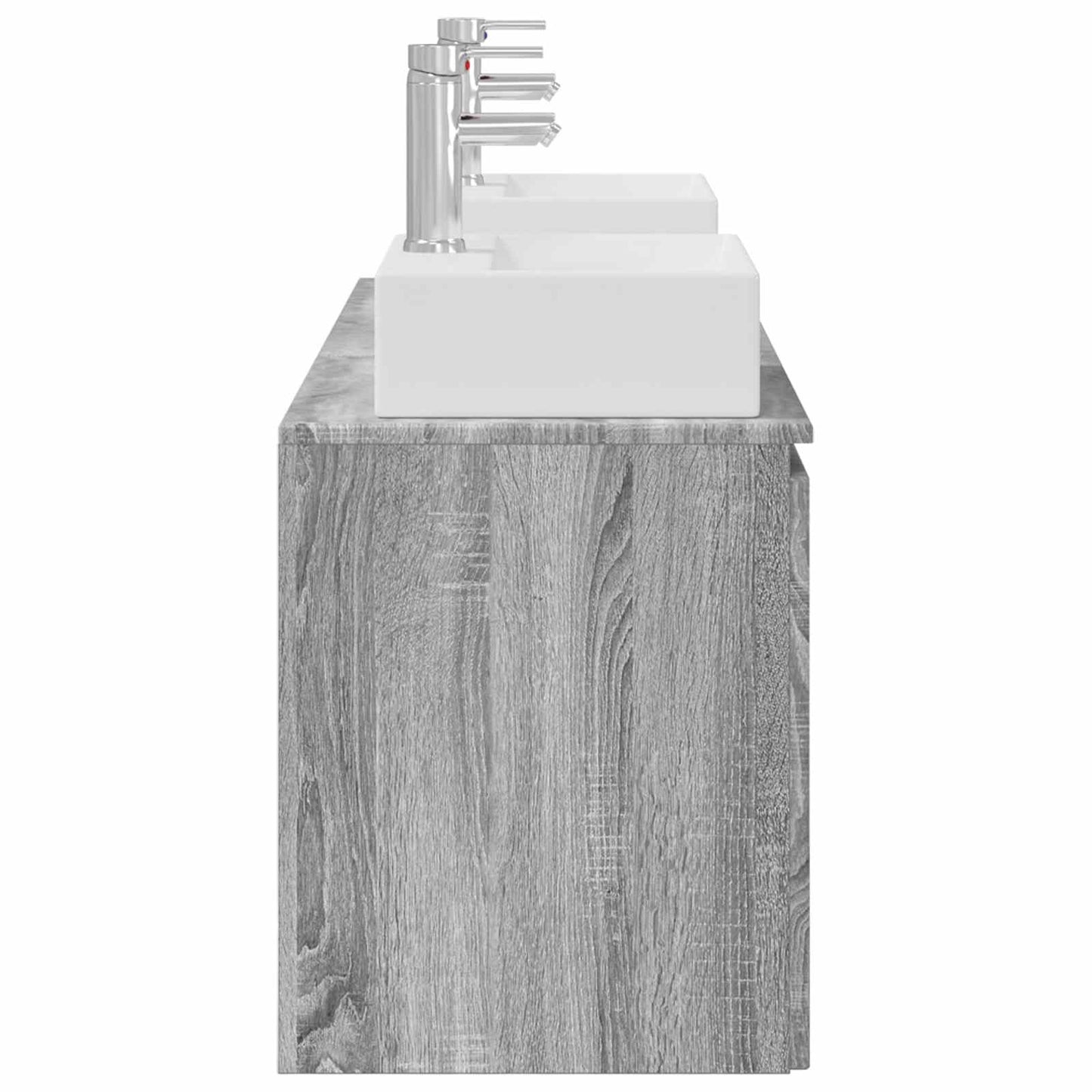 Badkamerkastenset 3 st Grijs Sonoma 49,5 x 41 x 62,5 cm
