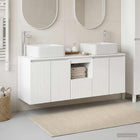 Badkamerkastenset 3 st Hoogglans Wit 53 x 35 x 63 cm