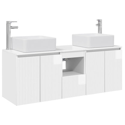 Badkamerkastenset 3 st Hoogglans Wit 53 x 35 x 63 cm