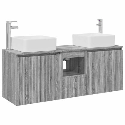 Badkamerkastenset 3 st Grijs Sonoma 53 x 35 x 63 cm
