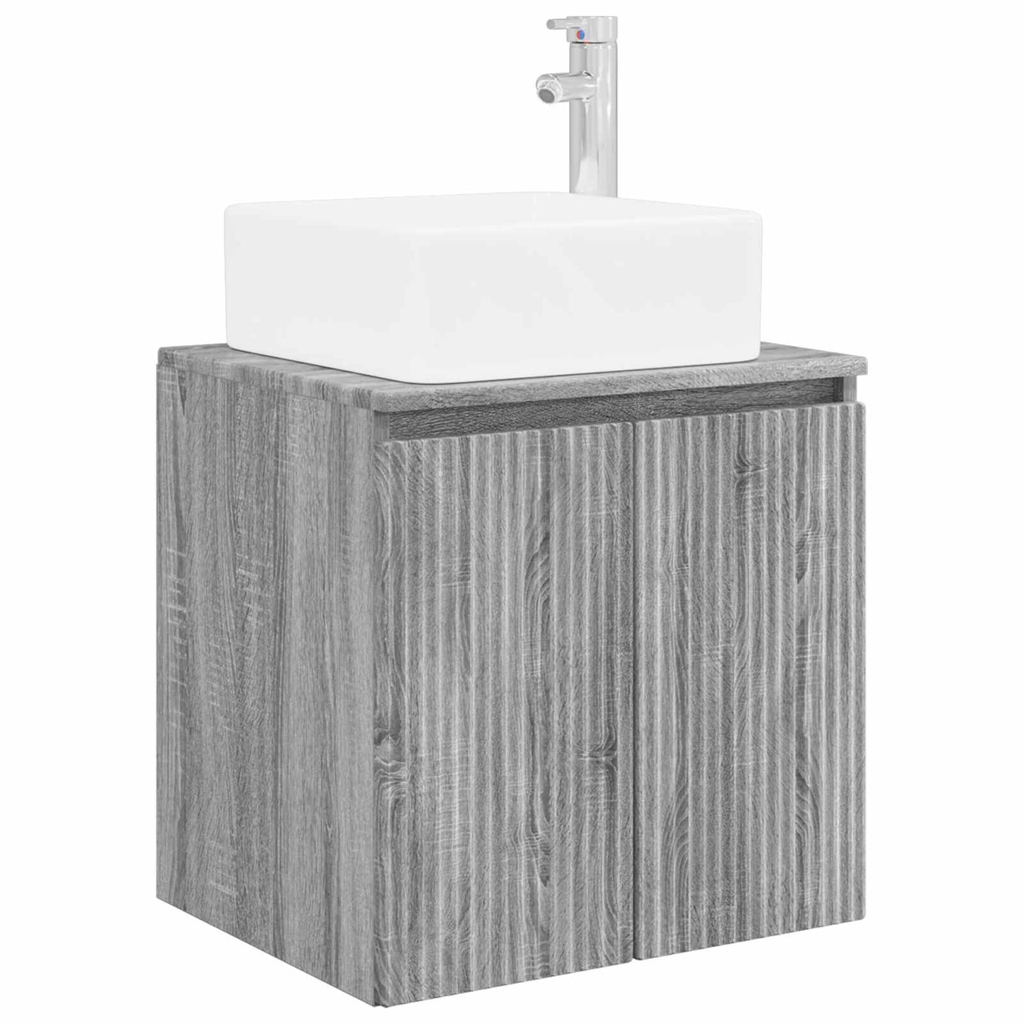 Badkamerkastenset 3 st Grijs Sonoma 53 x 35 x 63 cm