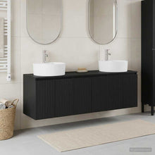 Badkamerkastenset 3 st Zwart 49,5 x 44,5 x 65 cm Bewerkt hout