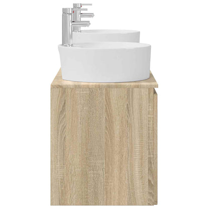 Badkamerkastenset 3 st Sonoma Eiken 49,5 x 44,5 x 65 cm