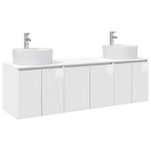 Badkamerkastenset 3 st Hoogglans Wit 49,5 x 44,5 x 65 cm