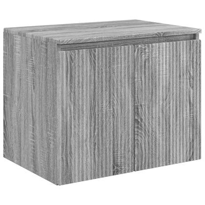 Badkamerkastenset 3 st Grijs Sonoma 49,5 x 44,5 x 65 cm