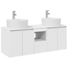 Badkamerkastenset 3 st Wit 49,5 x 44,5 x 65 cm Bewerkt hout