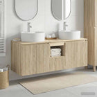 Badkamerkastenset 3 st Sonoma Eiken 49,5 x 44,5 x 65 cm