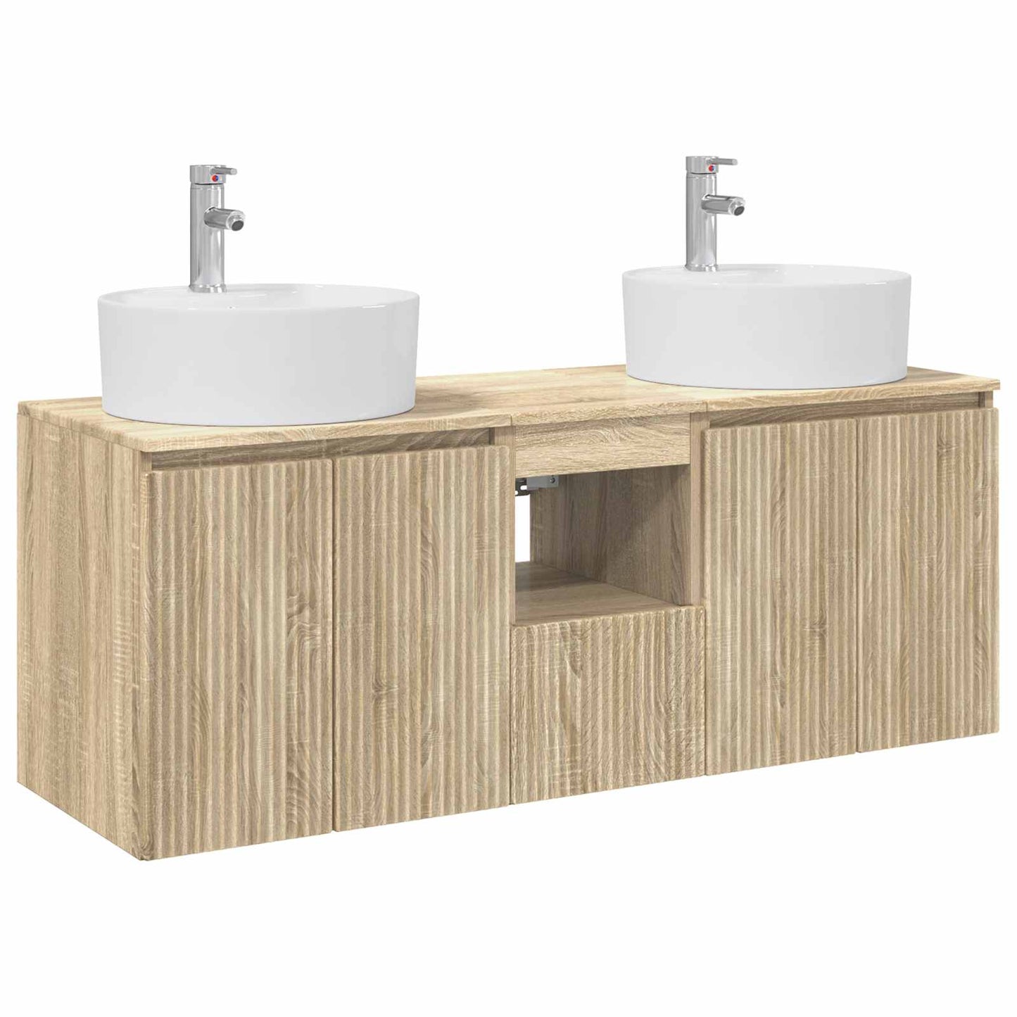 Badkamerkastenset 3 st Sonoma Eiken 49,5 x 44,5 x 65 cm
