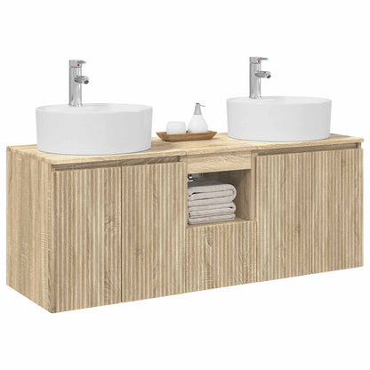Badkamerkastenset 3 st Sonoma Eiken 49,5 x 44,5 x 65 cm