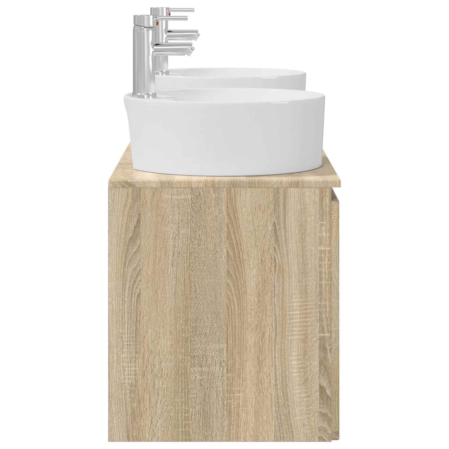 Badkamerkastenset 3 st Sonoma Eiken 49,5 x 44,5 x 65 cm