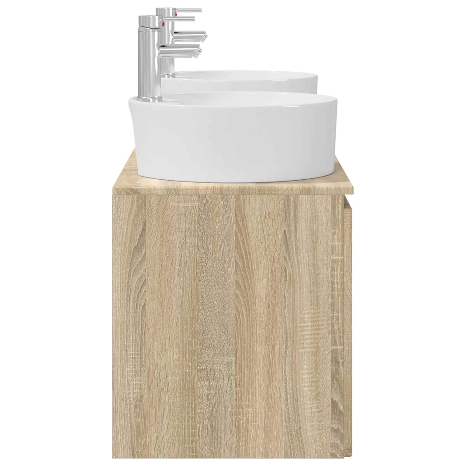 Badkamerkastenset 3 st Sonoma Eiken 49,5 x 44,5 x 65 cm