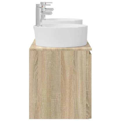 Badkamerkastenset 3 st Sonoma Eiken 49,5 x 44,5 x 65 cm