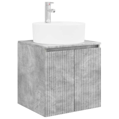 Badkamerkastenset 3 st Betongrijs 49,5 x 44,5 x 65 cm