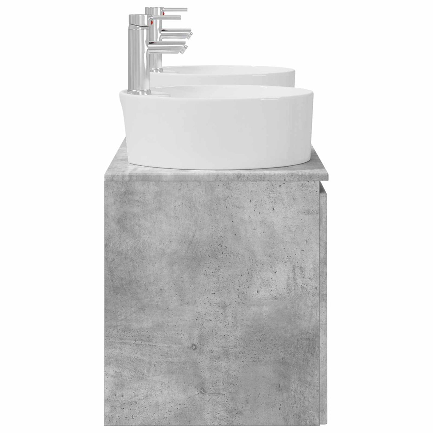 Badkamerkastenset 3 st Betongrijs 49,5 x 44,5 x 65 cm