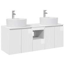 Badkamerkastenset 3 st Hoogglans Wit 49,5 x 44,5 x 65 cm