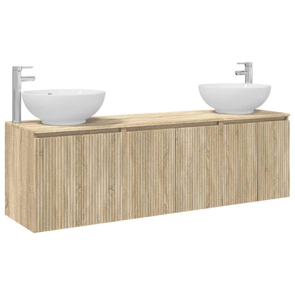Badkamerkastenset 3 st Sonoma Eiken 49,5 x 44,5 x 65 cm