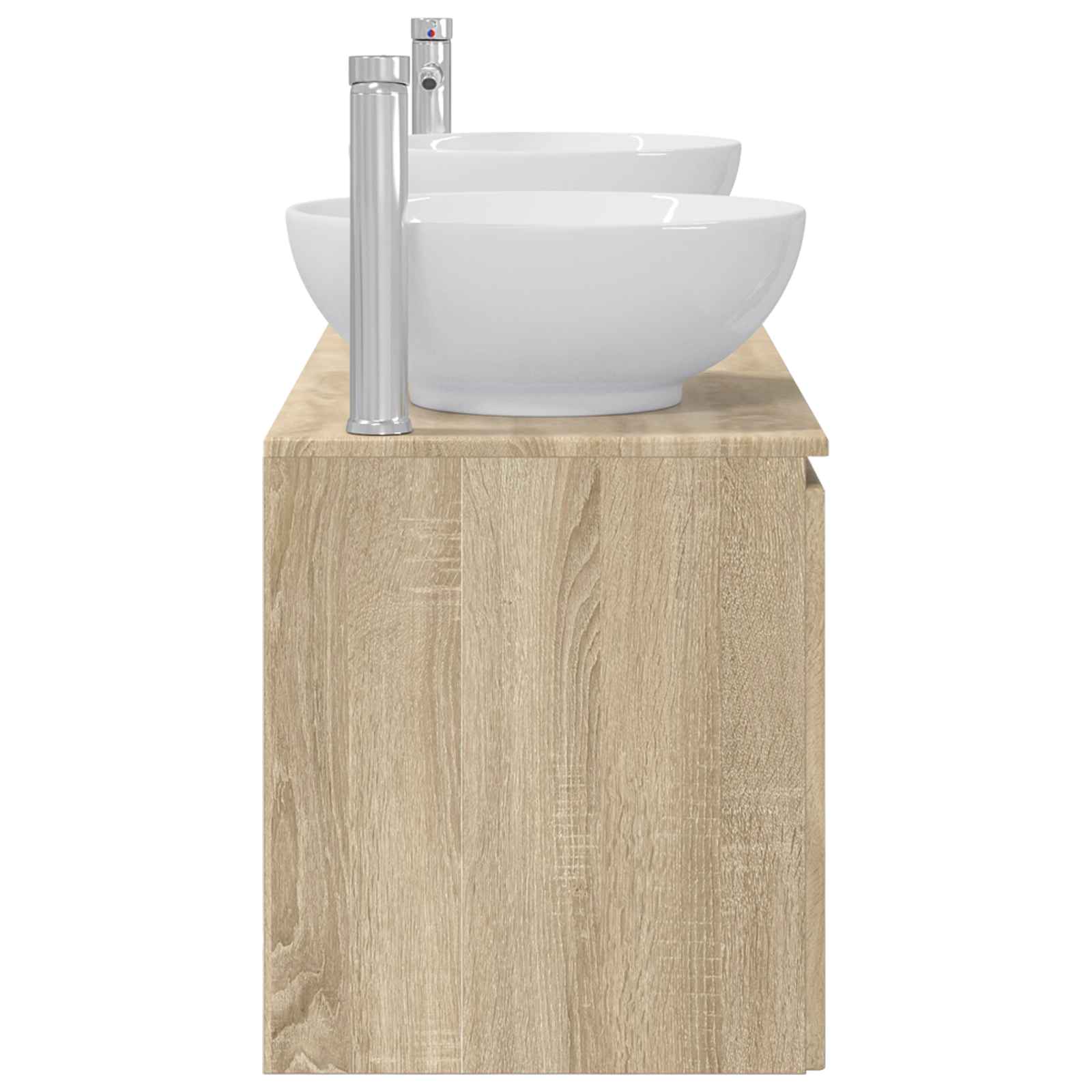 Badkamerkastenset 3 st Sonoma Eiken 49,5 x 44,5 x 65 cm