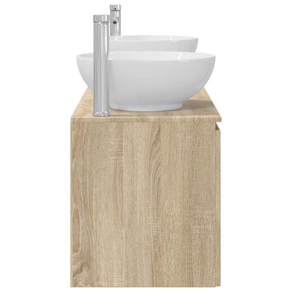 Badkamerkastenset 3 st Sonoma Eiken 49,5 x 44,5 x 65 cm