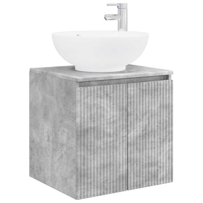 Badkamerkastenset 3 st Betongrijs 49,5 x 44,5 x 65 cm