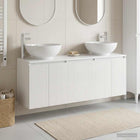 Badkamerkastenset 3 st Hoogglans Wit 49,5 x 44,5 x 65 cm
