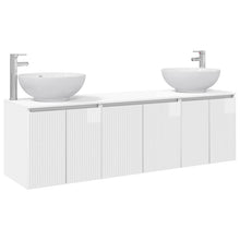 Badkamerkastenset 3 st Hoogglans Wit 49,5 x 44,5 x 65 cm