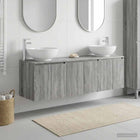 Badkamerkastenset 3 st Grijs Sonoma 49,5 x 44,5 x 65 cm