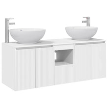 Badkamerkastenset 3 st Wit 49,5 x 44,5 x 65 cm Bewerkt hout