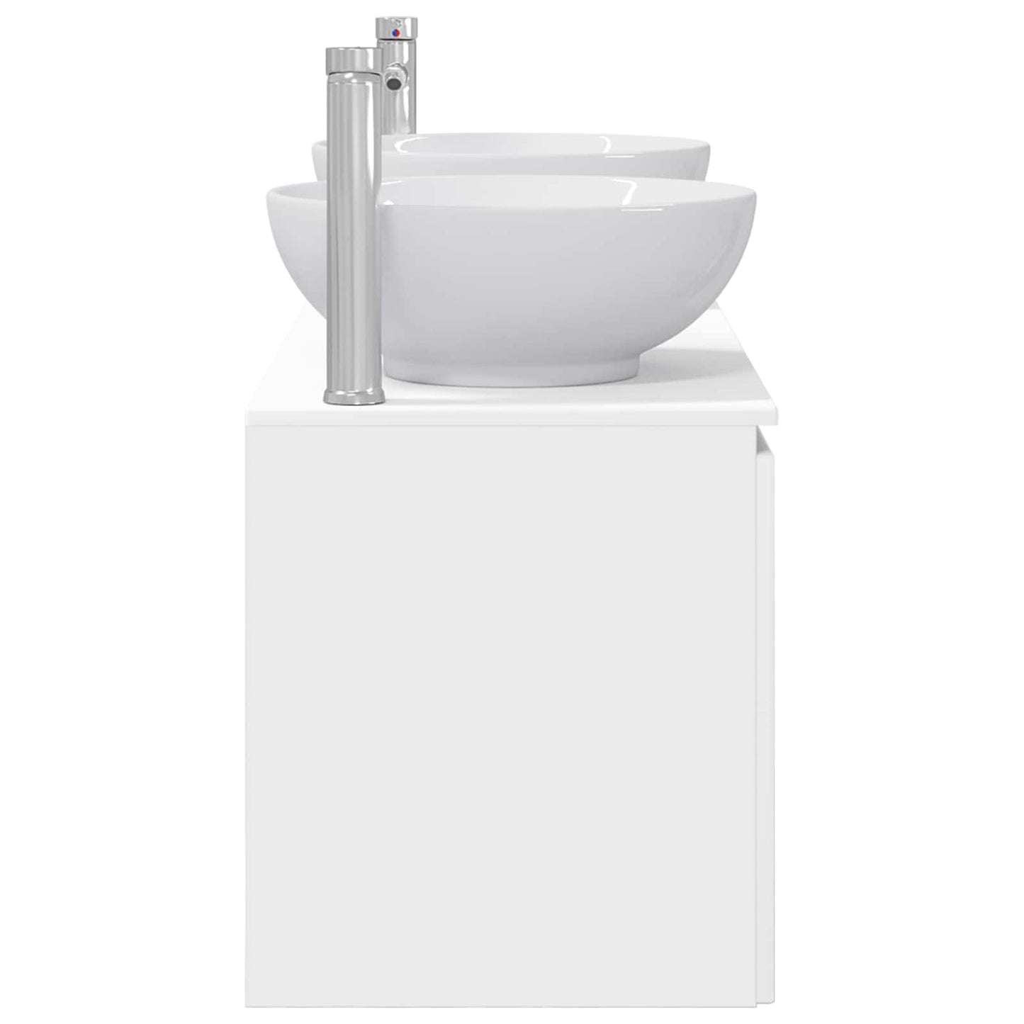 Badkamerkastenset 3 st Wit 49,5 x 44,5 x 65 cm Bewerkt hout
