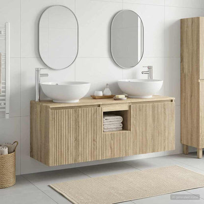 Badkamerkastenset 3 st Sonoma Eiken 49,5 x 44,5 x 65 cm