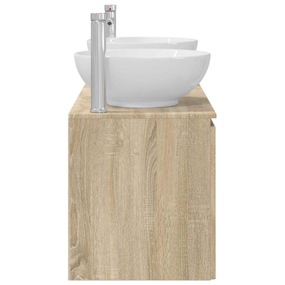 Badkamerkastenset 3 st Sonoma Eiken 49,5 x 44,5 x 65 cm