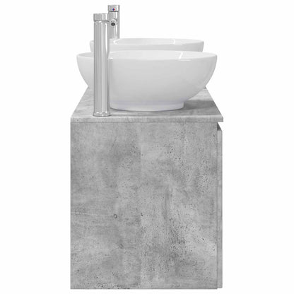 Badkamerkastenset 3 st Betongrijs 49,5 x 44,5 x 65 cm