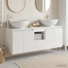 Badkamerkastenset 3 st Hoogglans Wit 49,5 x 44,5 x 65 cm