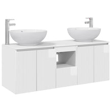 Badkamerkastenset 3 st Hoogglans Wit 49,5 x 44,5 x 65 cm