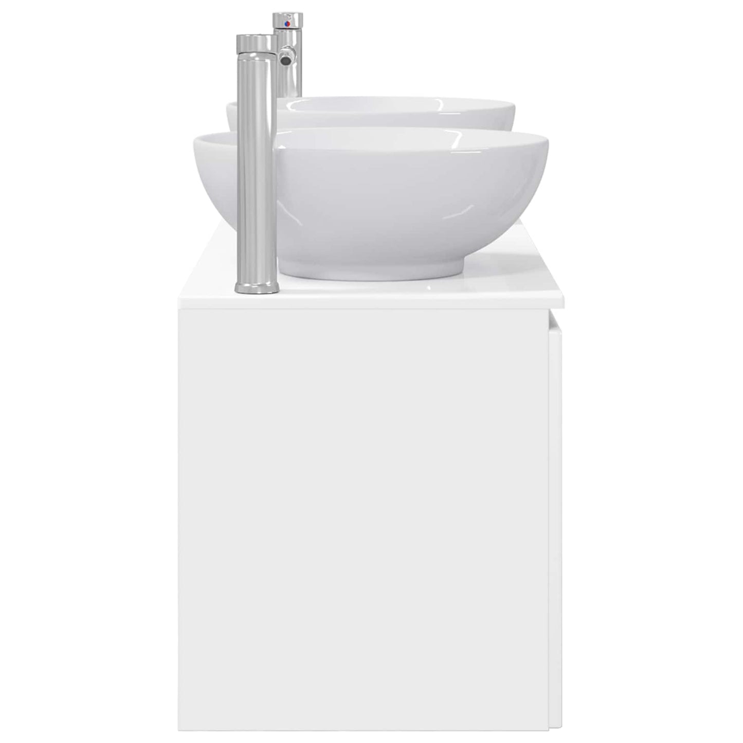 Badkamerkastenset 3 st Hoogglans Wit 49,5 x 44,5 x 65 cm