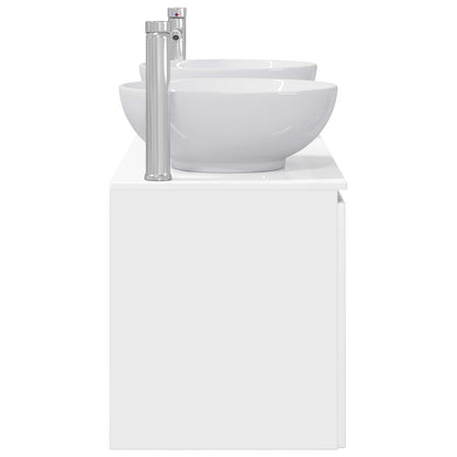 Badkamerkastenset 3 st Hoogglans Wit 49,5 x 44,5 x 65 cm