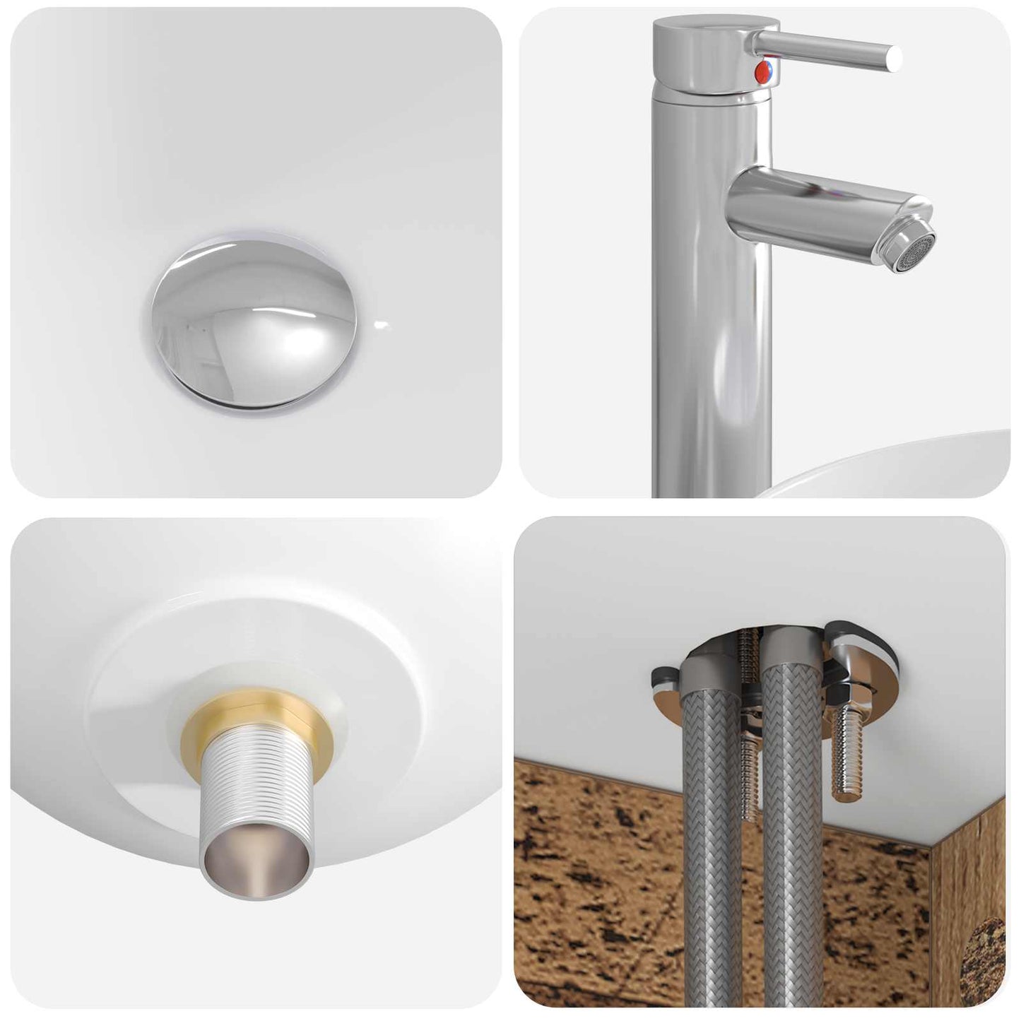 Badkamerkastenset 3 st Oud hout 49,5 x 44,5 x 65 cm