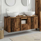 Badkamerkastenset 3 st Oud hout 49,5 x 44,5 x 65 cm