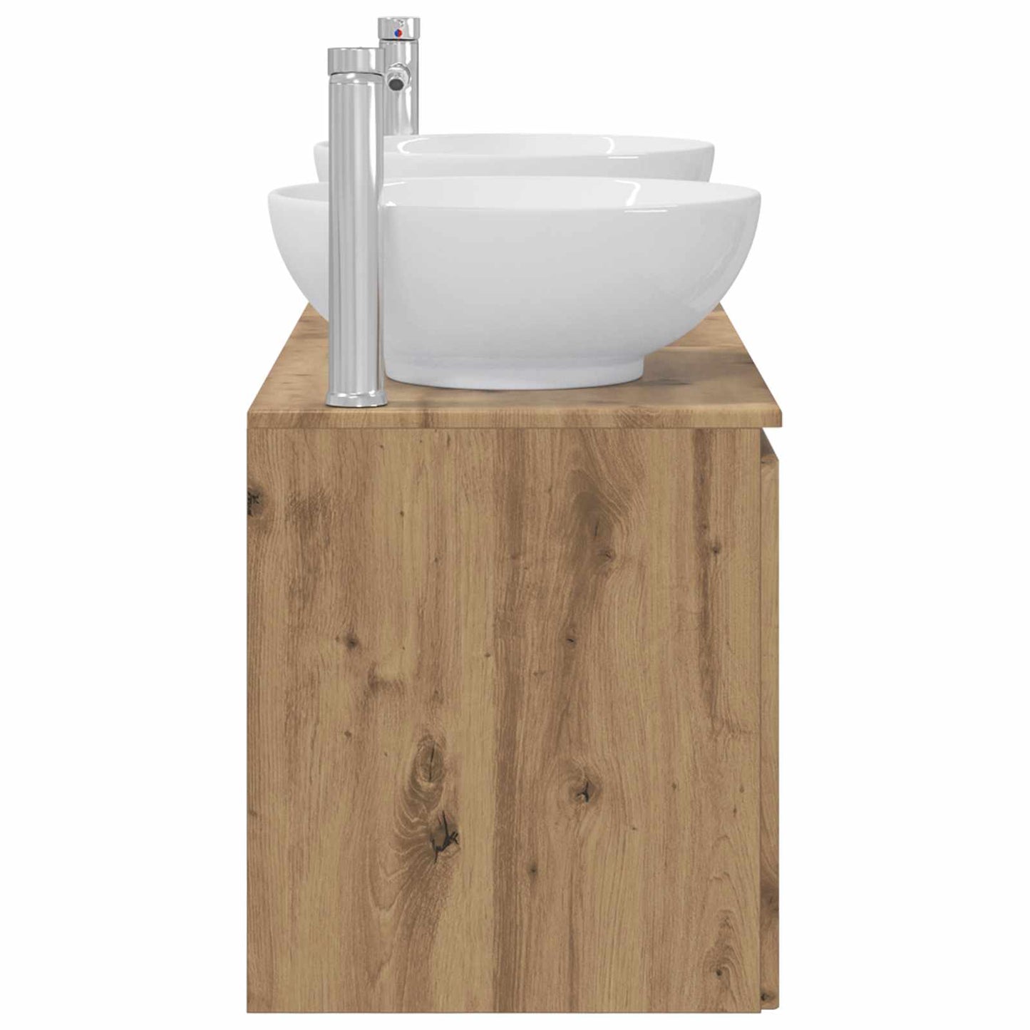 Badkamerkastenset 3 st Artisanaal eiken 49,5 x 44,5 x 65 cm