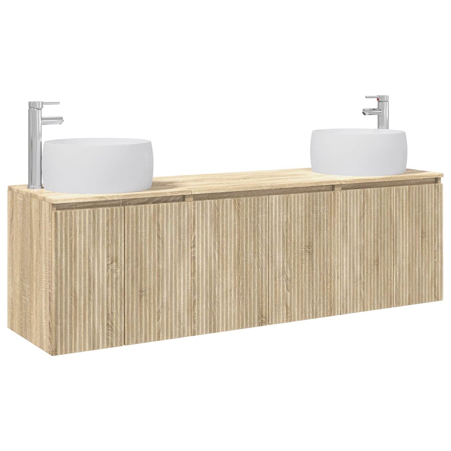 Badkamerkastenset 3 st Sonoma Eiken 49,5 x 44,5 x 66 cm