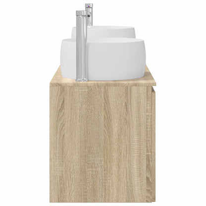 Badkamerkastenset 3 st Sonoma Eiken 49,5 x 44,5 x 66 cm